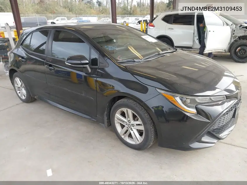 2021 Toyota Corolla Se VIN JTND4MBE2M3109453 фото 1