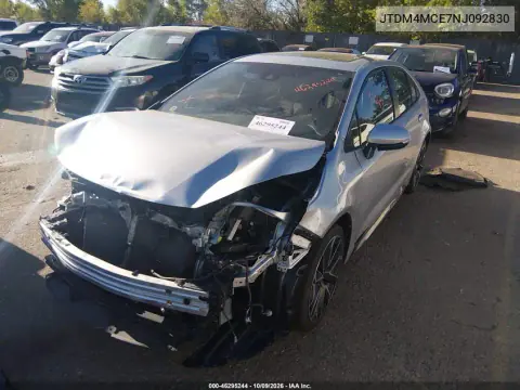 2022 Toyota Corolla Se 6Mt VIN JTDM4MCE7NJ092830 фото 2
