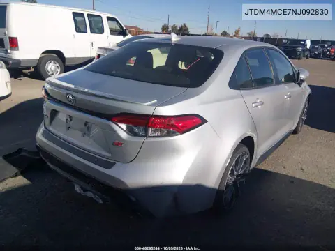 2022 Toyota Corolla Se 6Mt VIN JTDM4MCE7NJ092830 фото 4