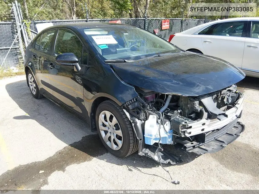 2022 Toyota Corolla Le VIN 5YFEPMAE6NP383085 фото 2