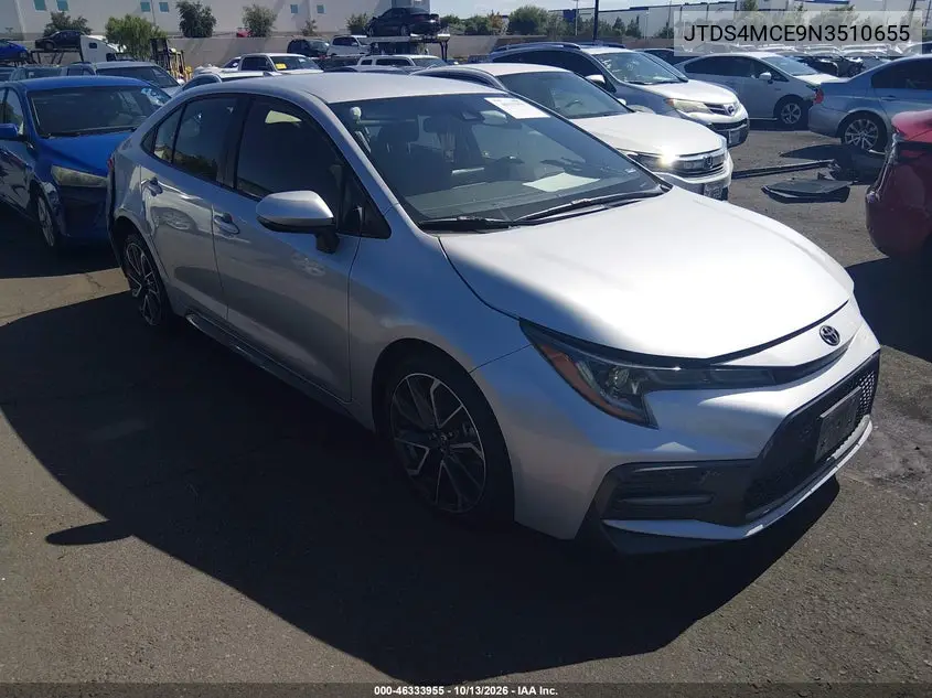 JTDS4MCE9N3510655 — 2022 Toyota Corolla, фото 2 с аукциона IAAI, Сзади слева