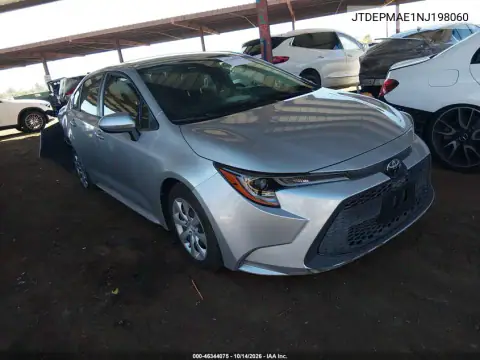 JTDEPMAE1NJ198060 — 2022 Toyota Corolla, Повреждения со всех сторон, фото до ремонта