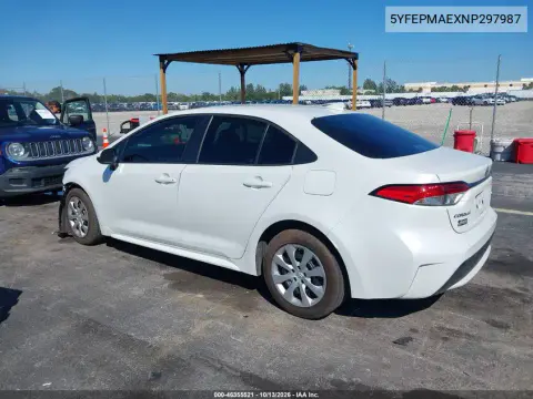 2022 Toyota Corolla Le VIN 5YFEPMAEXNP297987 фото 4
