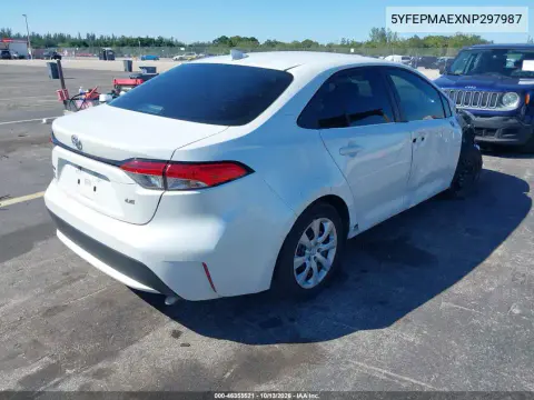 2022 Toyota Corolla Le VIN 5YFEPMAEXNP297987 фото 5