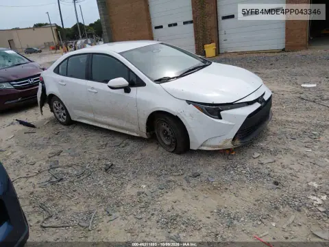 5YFB4MDE4PP043346 — 2023 Toyota Corolla, Передняя часть, фото до ремонта