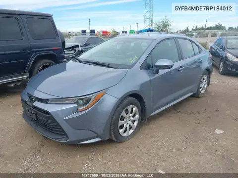 2024 Toyota Corolla Le VIN 5YFB4MDE7RP184012 фото 3