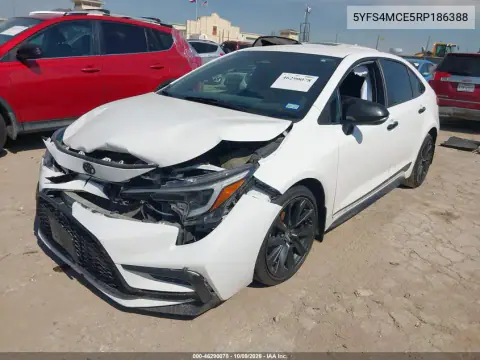 2024 Toyota Corolla Se VIN 5YFS4MCE5RP186388 фото 2