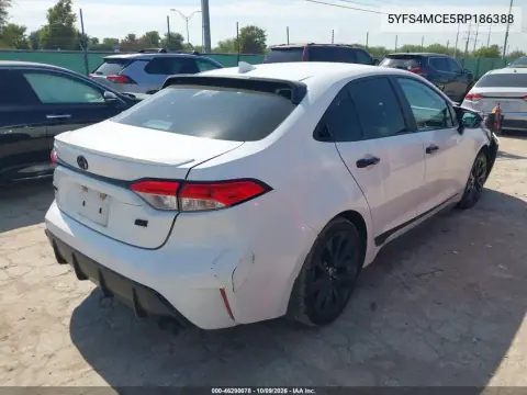 2024 Toyota Corolla Se VIN 5YFS4MCE5RP186388 фото 4