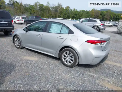2024 Toyota Corolla Le VIN 5YFB4MDE4RP187028 фото 4