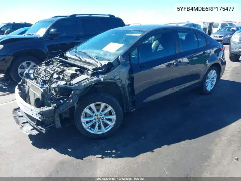 2024 Toyota Corolla Le VIN 5YFB4MDE6RP175477 фото 3
