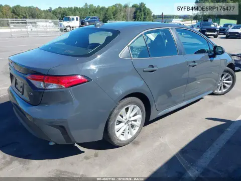 2024 Toyota Corolla Le VIN 5YFB4MDE6RP175477 фото 5