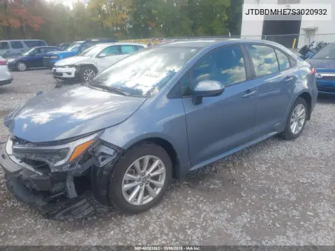 2025 Toyota Corolla Hybrid Le VIN JTDBDMHE7S3020932 фото 3