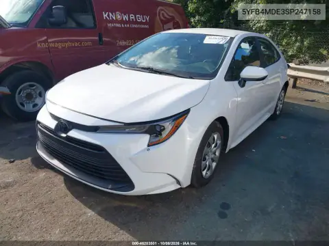 2025 Toyota Corolla Le VIN 5YFB4MDE3SP247158 фото 3