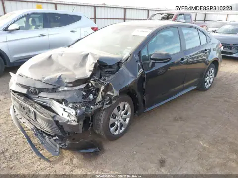 2025 Toyota Corolla Le VIN 5YFB4MDE8SP310223 фото 2