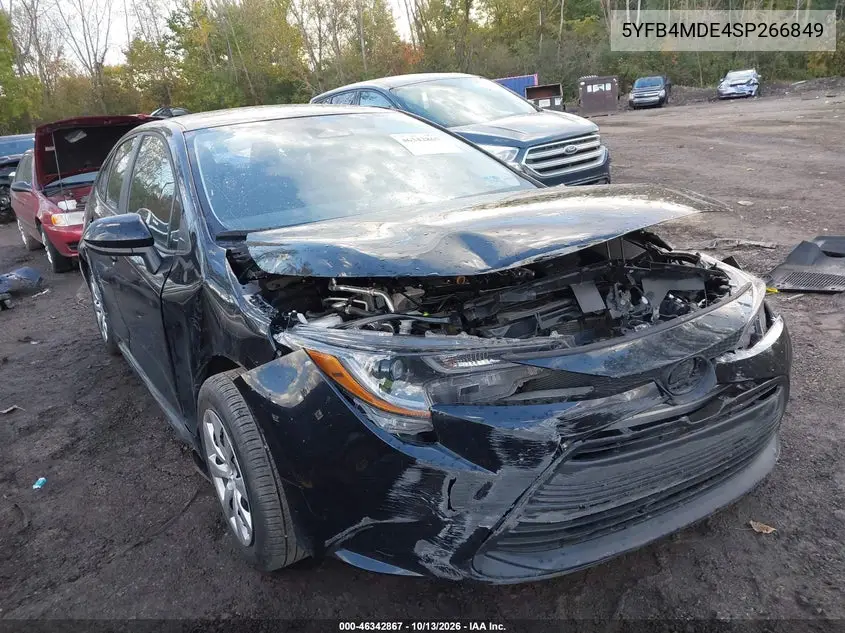 2025 Toyota Corolla Le VIN 5YFB4MDE4SP266849 фото 2