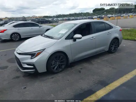 2026 Toyota Corolla Se VIN 5YFS4MCE1TP271817 фото 2
