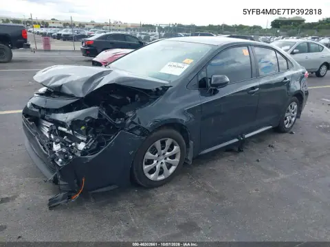2026 Toyota Corolla Le VIN 5YFB4MDE7TP392818 фото 2