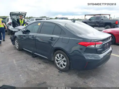 2026 Toyota Corolla Le VIN 5YFB4MDE7TP392818 фото 3
