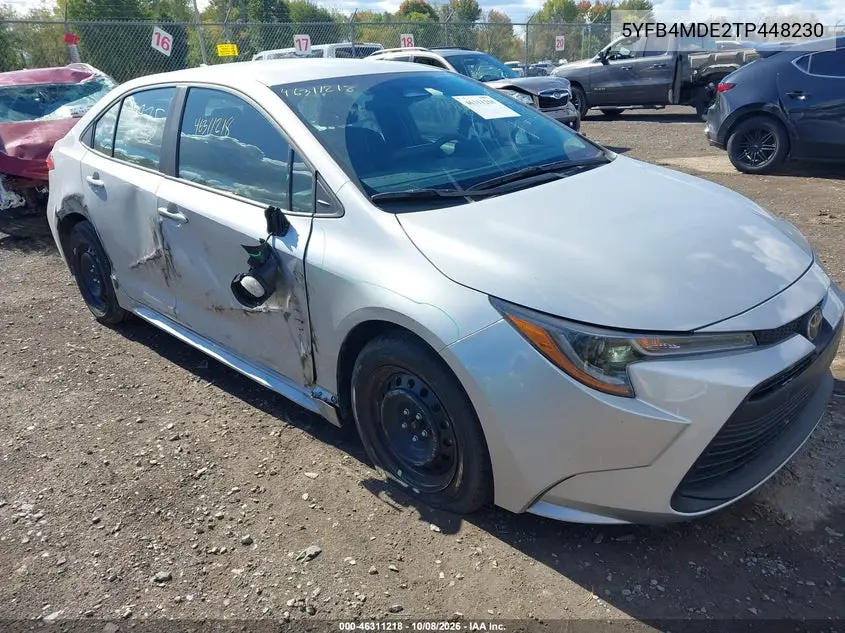 2026 Toyota Corolla Le VIN 5YFB4MDE2TP448230 фото 2