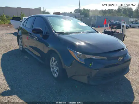 5YFB4MDE0TP398752 — 2026 Toyota Corolla, Передний левый, фото до ремонта
