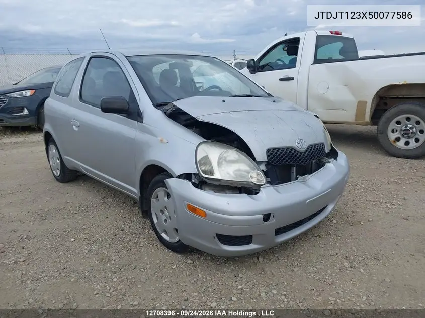 2005 Toyota Echo VIN JTDJT123X50077586 фото 1