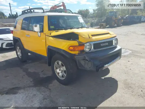 JTEBU11F170059859 — 2007 Toyota FJ Cruiser, Передняя часть, фото до ремонта