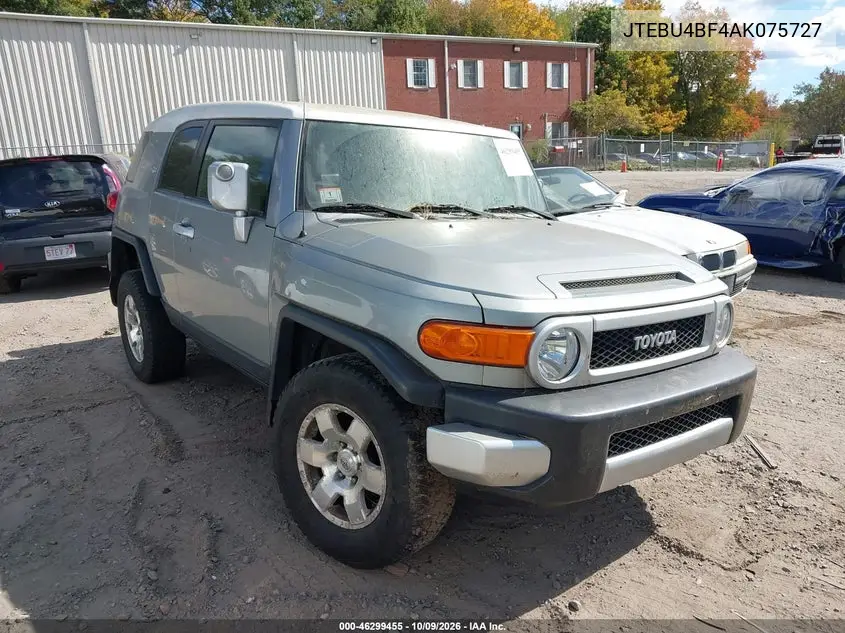 2010 Toyota Fj Cruiser VIN JTEBU4BF4AK075727 фото 2