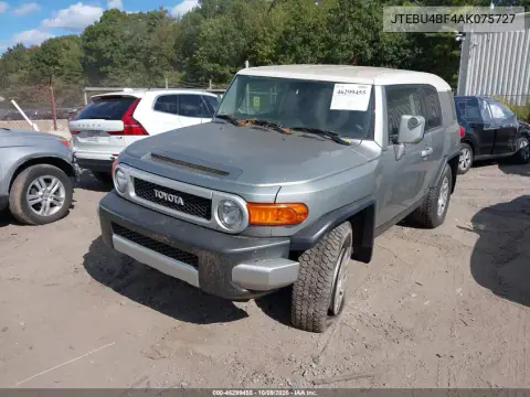 2010 Toyota Fj Cruiser VIN JTEBU4BF4AK075727 фото 3