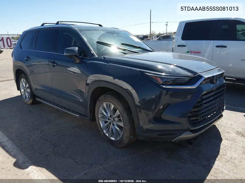 5TDAAAB55SS081013 Toyota Grand Highlander 2025 — повреждение Повреждения со всех сторон, фото до ремонта