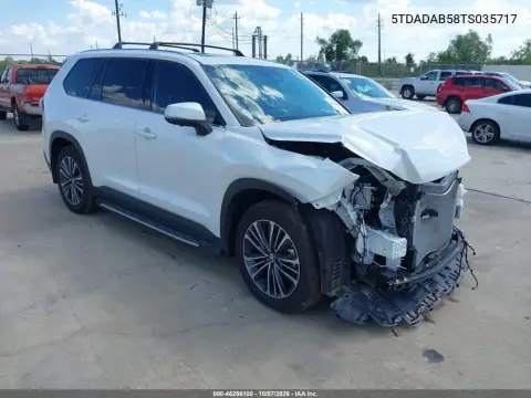 5TDADAB58TS035717 — 2026 Toyota Grand Highlander, Передняя часть, фото до ремонта