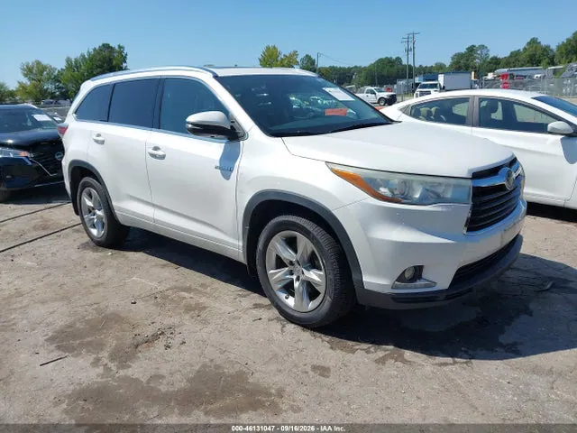 2015 Toyota Highlander Hybrid Limited Platinum V6 VIN 5TDDCRFH7FS011836 фото 1