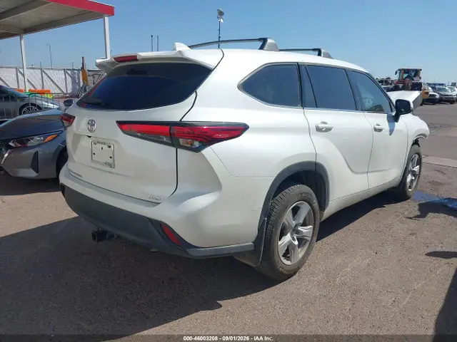 5TDCZRBH4MS523289 — 2021 Toyota Highlander L, фото 4 с аукциона IAAI 29.09.2026, Передняя часть справа