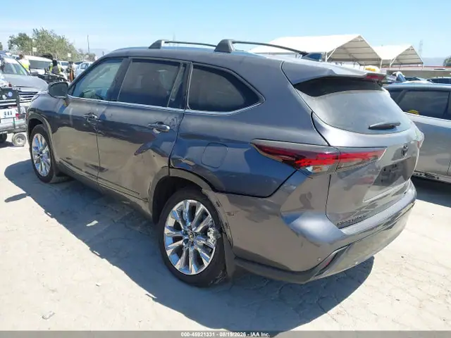 5TDKDRAH3SS554686 — 2025 Toyota Highlander Limited, фото 3 с аукциона IAAI 30.09.2026, Задняя часть слева