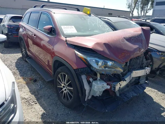 2017 Toyota Highlander Se VIN 5TDKZRFH3HS524414 фото 1
