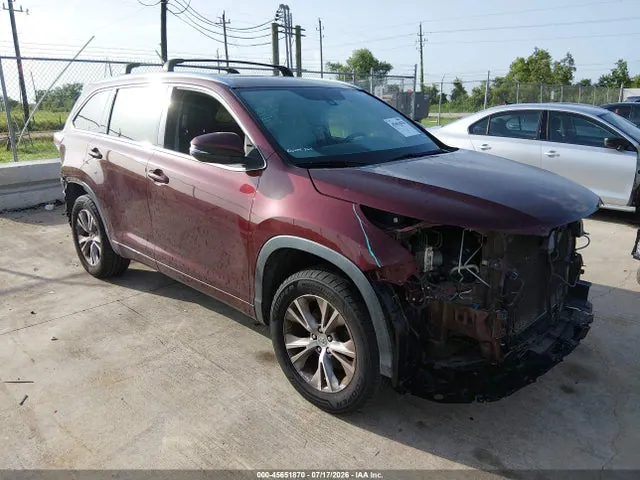 2015 Toyota Highlander Xle V6 VIN 5TDKKRFH2FS115810 фото 1