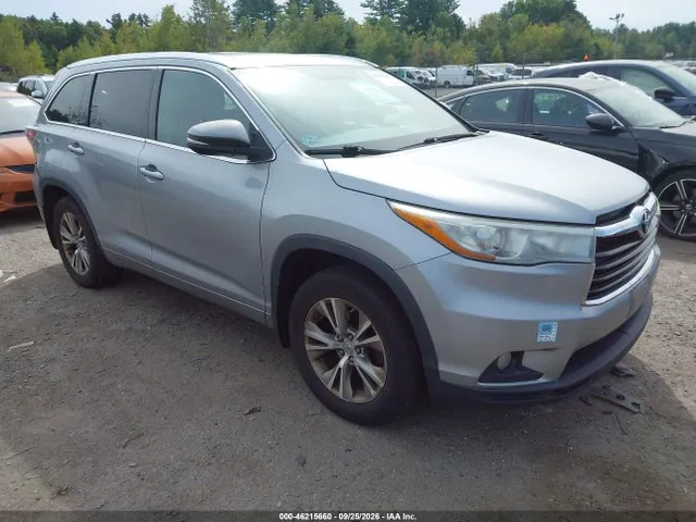 2015 Toyota Highlander Xle V6 VIN 5TDJKRFH4FS199835 фото 1