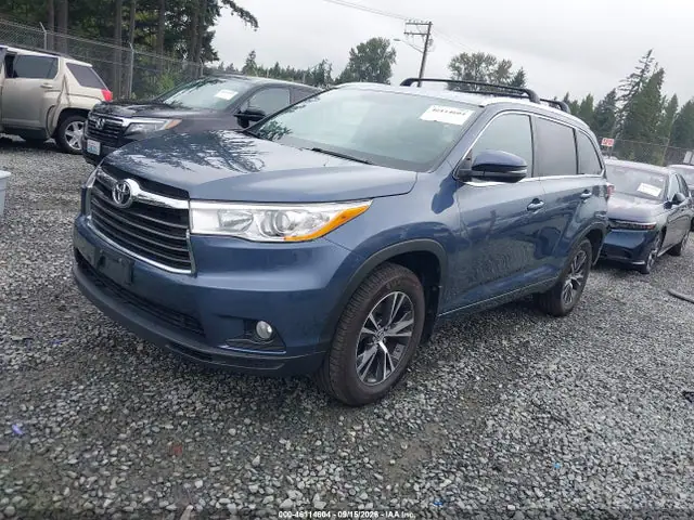5TDJKRFH6GS271734 — 2016 Toyota Highlander XLE V6, фото 2 с аукциона IAAI 30.09.2026, Задняя часть