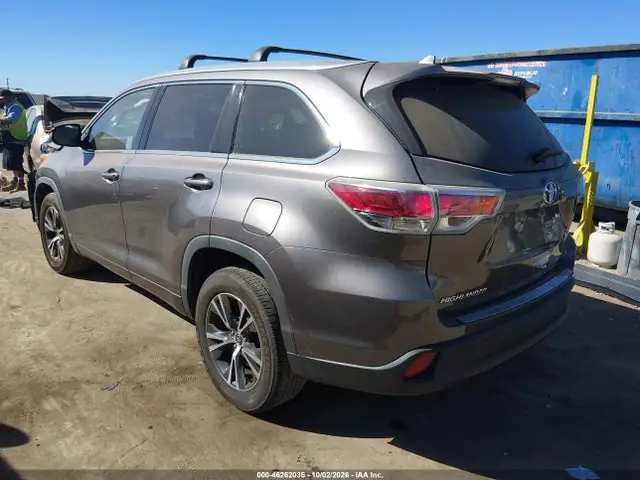 5TDKKRFH1GS501118 — 2016 Toyota Highlander XLE V6, фото 3 с аукциона IAAI 14.10.2026, Передняя часть