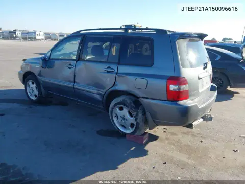 2005 Toyota Highlander Limited V6 VIN JTEEP21A150096616 фото 3