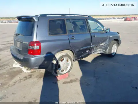 2005 Toyota Highlander Limited V6 VIN JTEEP21A150096616 фото 4