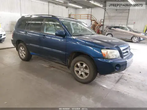JTEEP21A860153573 — 2006 Toyota Highlander, Естественный износ, фото до ремонта