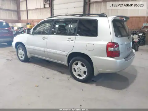 JTEEP21A060186020 — 2006 Toyota Highlander, фото 4 с аукциона IAAI 16.10.2026, Естественный износ