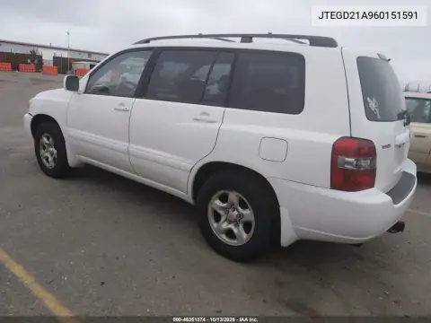 JTEGD21A960151591 — 2006 Toyota Highlander, фото 3 с аукциона IAAI, Естественный износ