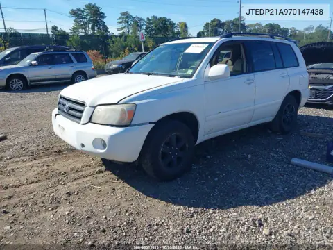 2007 Toyota Highlander V6 VIN JTEDP21A970147438 фото 3