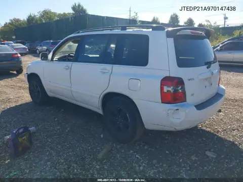 2007 Toyota Highlander V6 VIN JTEDP21A970147438 фото 4