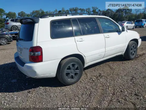 2007 Toyota Highlander V6 VIN JTEDP21A970147438 фото 5