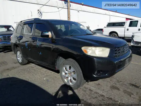 2008 Toyota Highlander VIN JTEDS41A082049642 фото 1