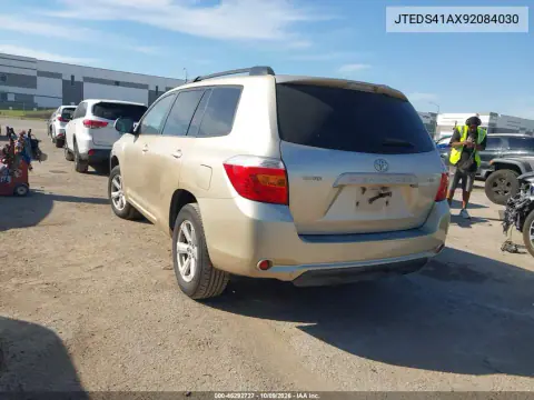 2009 Toyota Highlander VIN JTEDS41AX92084030 фото 4