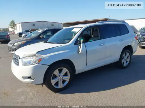 2009 Toyota Highlander Limited VIN JTEDS42A292086188 фото 3