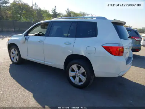 2009 Toyota Highlander Limited VIN JTEDS42A292086188 фото 4